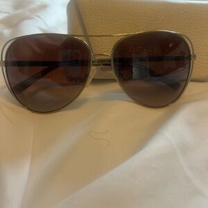Michael Kors Gold and Brown Sunglasses